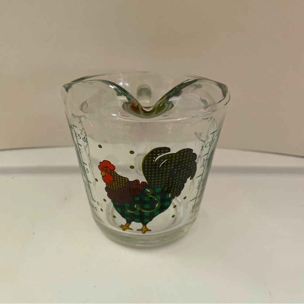 Anchor Hocking One Cup Glass Chicken Measuring Cup - Picture 2 of 4